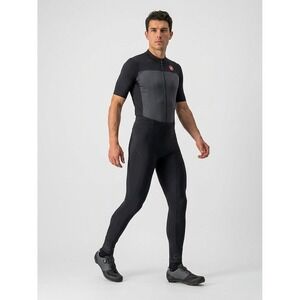 Castelli Mens Cycling Tights Black Padded Chamois Bike Pants Size Small